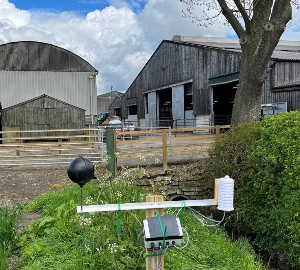 Heat stress monitor in a field